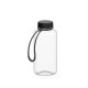Trinkflasche Refresh klar-transparent inkl. Strap 0,7 l - transparent/schwarz